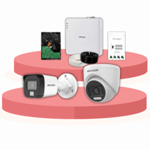 HIKVISION 4 Channel DVR Combo Night Colour Full HD 1080 with Built-in mic (2-Dome 2-Bullet)