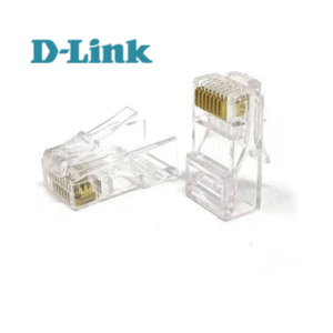D-Link RJ45 Connector – 8P8C Modular Plug for CAT5e/CAT6 Ethernet LAN Cable (Pack of 100)