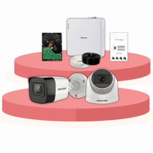 HIKVISION 4 Channel DVR Combo Full HD 1080 with Built-in mic (2-Dome 2-Bullet)