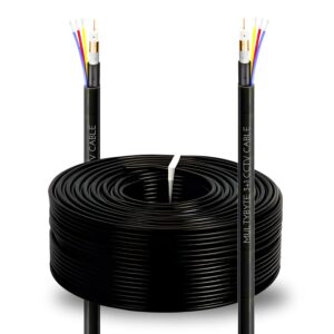 CCTV Copper 3+1 Cable Black Colour (90 Meter)