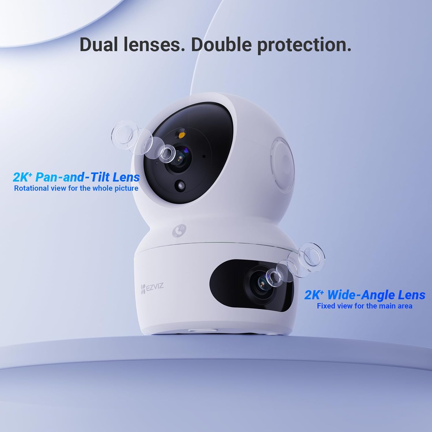 EZVIZ by Hikvision_H7C Dual-Lens Pan & Tilt Wi-Fi Camera_Dual 2k Lenses Resolution_Two Way Calling_360 Panoramic View_Color Night Vision_Privacy Mode_MicroSD Card Support Upto 512GB_White1