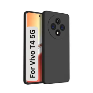 Vivo T4 5G Soft Silicone Back Cover - Anti-Slip, Water-Resistant Mobile Case
