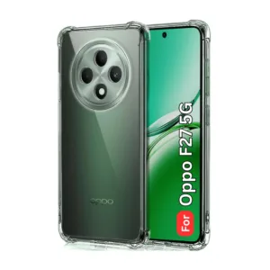 Oppo F27 5G Clear Shockproof Back Cover - Airbag Corners, Raised Camera Protection