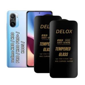 Redmi K40, K40 Pro, K40 Pro+, K40S Tempered Glass Screen Protector - Pack of 2, 9H Edge to Edge ESD Anti-Static