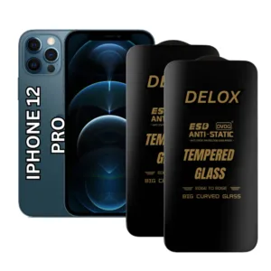 Apple iPhone 12 Pro Tempered Glass Screen Protector - Pack of 2, 9H Edge to Edge ESD Anti-Static