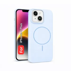 Apple iPhone 14 Plus Hard Back Cover with MagSafe Support - Shockproof Mobile Case (Blue)