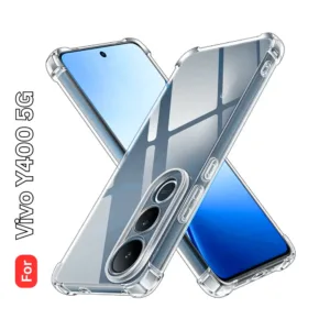 Vivo Y400 5G Clear Shockproof Back Cover - Airbag Corners, Raised Camera Protection