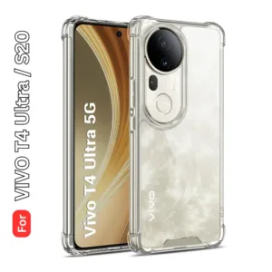 Vivo T4 Ultra S20 Clear Shockproof Back Cover - Airbag Corners, Raised Camera Protection
