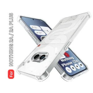 Nothing 2A 2A Plus Clear Shockproof Back Cover - Airbag Corners, Raised Camera Protection