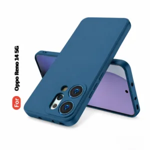 Oppo Reno 14 5G Soft Silicone Back Cover - Anti-Slip, Water-Resistant Mobile Case (Grey)