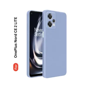 OnePlus Nord Ce 2 Lite Soft Silicone Back Cover - Anti-Slip, Water-Resistant Mobile Case (Sky Blue)