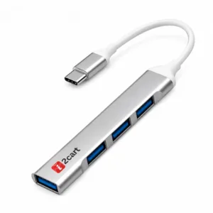 USB Type-C 4-Port Hub - USB 3.0 Aluminium Hub for Laptop, MacBook and Tablet