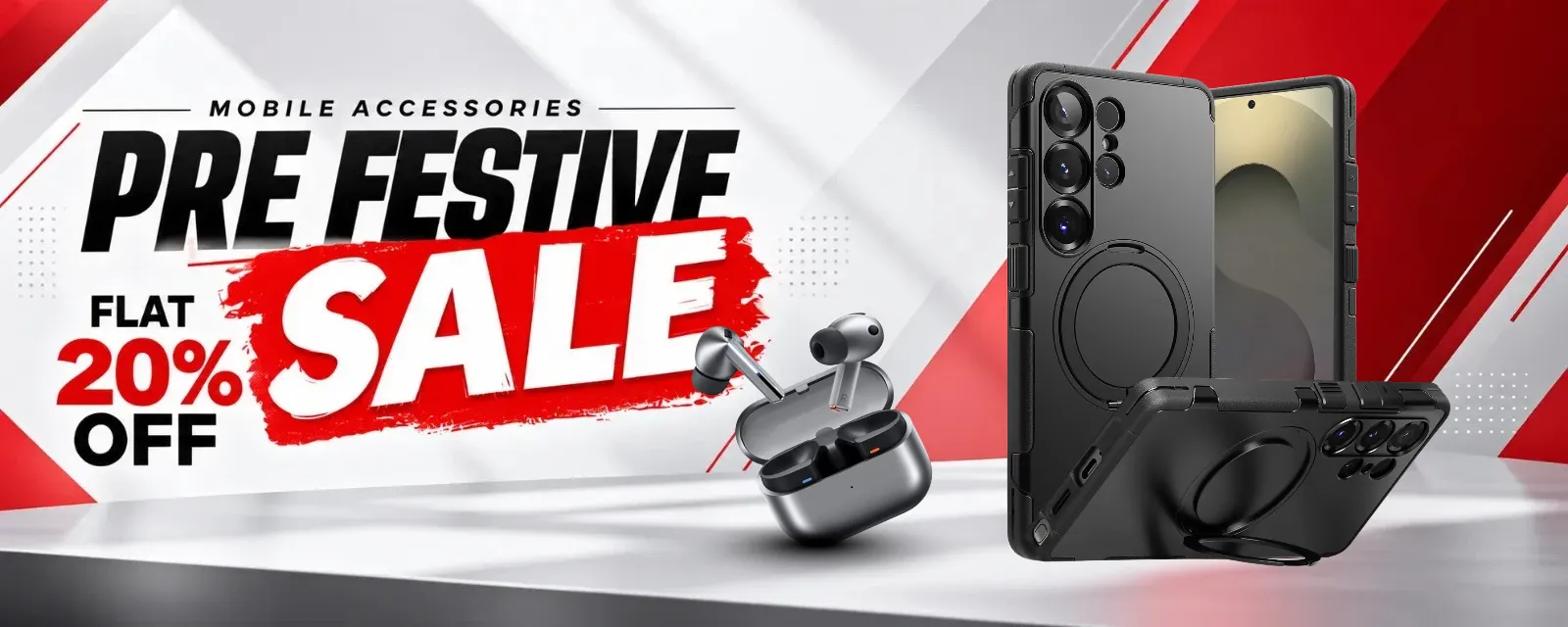 Mobile accessories pre festive sale - flat 20% off